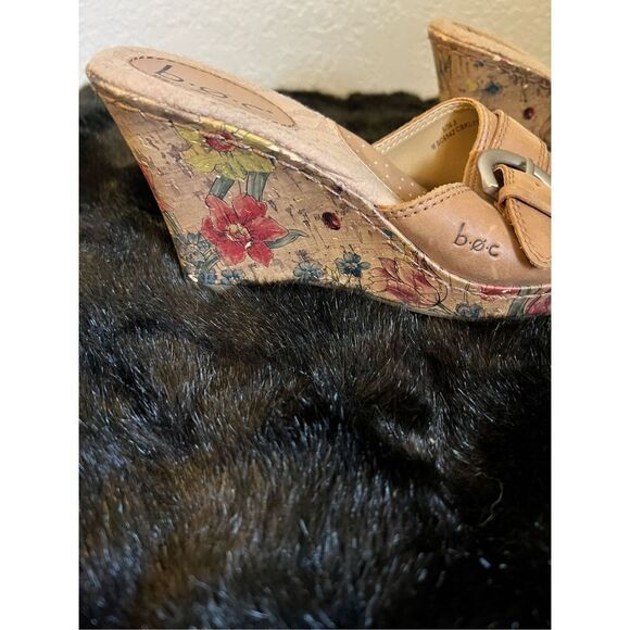 Boc floral platform sandals Sz 6 - Picture 2 of 7